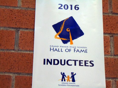 Nine Grand Haven alumni and community members were inducted into the hall of fame on Nov. 6. The morning of the ceremony, Assistant Superintendent Scott Grimes gave the inductees and their families a tour of the high school.