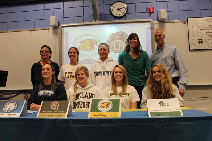Gallery: Senior Basketball and Volleyball Players Sign to Play in College