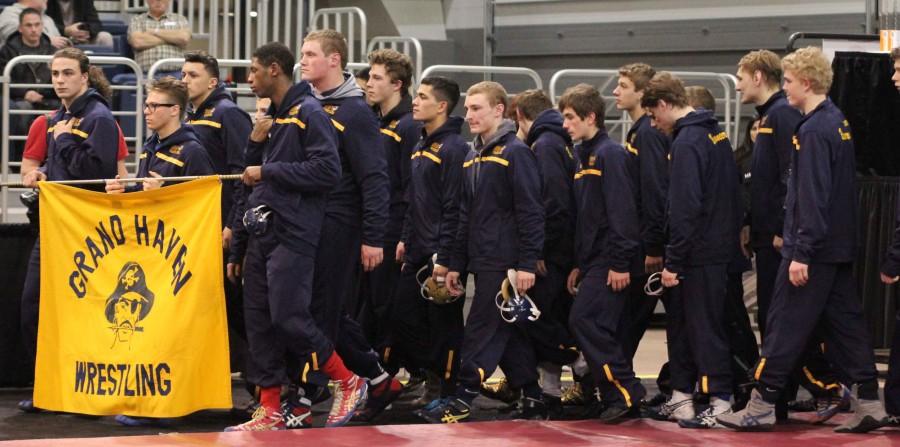 The Bucs wrestling competed at the Kellog center for state team finals. They fell to Anchor Bay. 