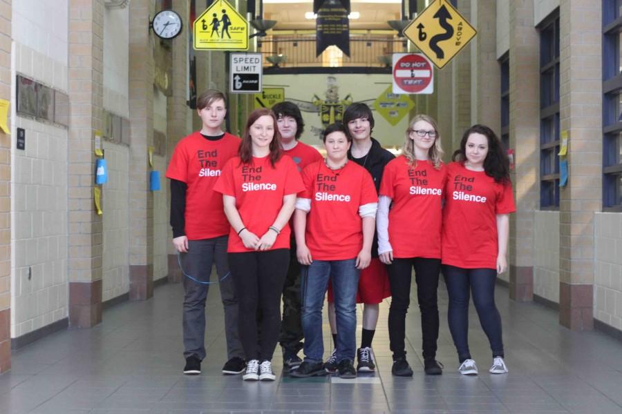 To support the LGBT community, students and staff were encouraged to wear red