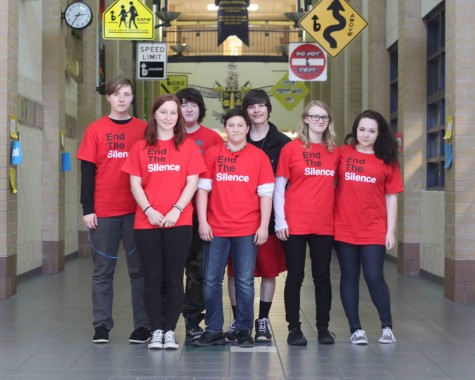 To support the LGBT community, students and staff were encouraged to wear red