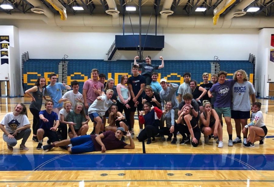 The dance team has been working very hard and will be performing at the pep assembly on Friday. (Photo courtesy of Morgan Harrison)