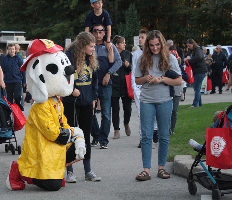 NHS is responsible for volunteering at many events, such as fire prevention night