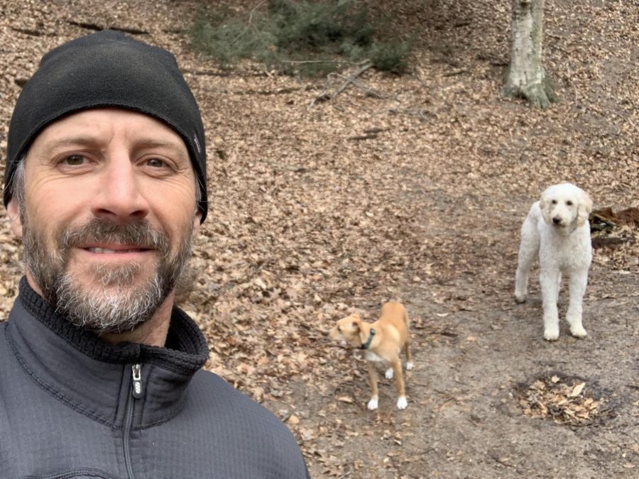 Assistant principal Mike Roberson has decided to fill his schedule with frequent runs and walks during this Stay Home, Stay Safe order. He admits his dogs are getting pretty tired of going out for runs and walks though. 