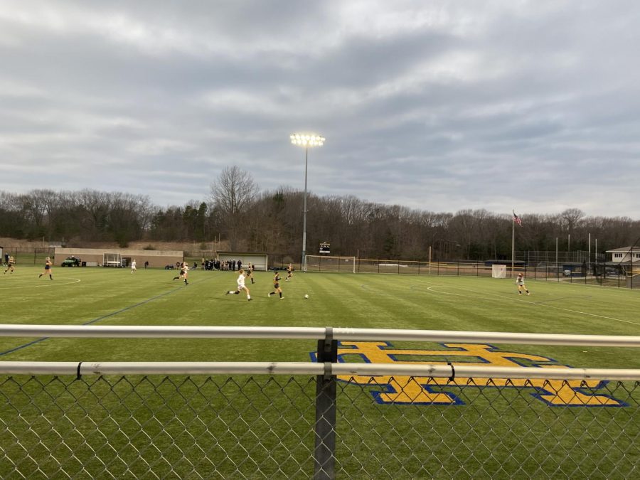 Girls varsity soccer ties to Hudsonville in first game