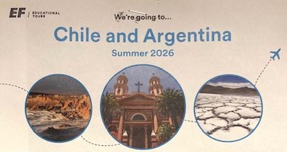 Come Visit Chile and Argentina Summer 2026