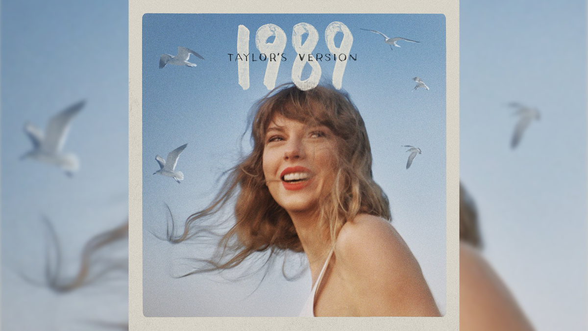 The album cover from Swifts latest release: 1989 (Taylors Version). The album is a re-recording of the original 1989 album with an additional 5 tracks
